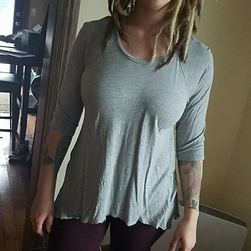 Massimo Grey 3/4 length sleeve